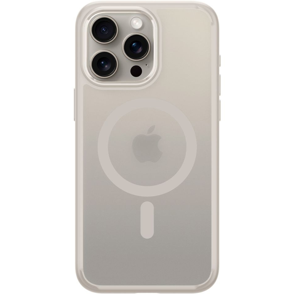 Etui Spigen Ultra Hybrid Mag z MagSafe do Apple iPhone 15 Pro Max, półprzezroczysto-beżowe